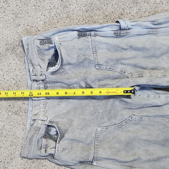 All Saints Mia Sparkle Carpenter Jeans Silver/Grey Size 26 - Picture 8 of 16